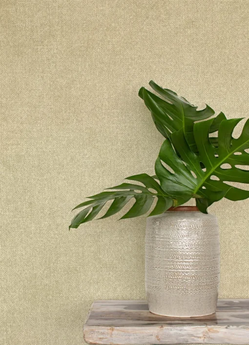 Chesapeake Kinfolk Homespun Textured Wallpaper - Light Brown