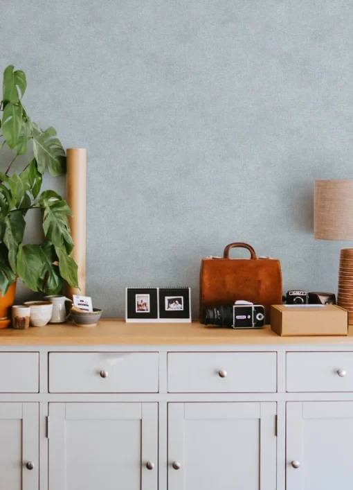 Chesapeake Kinfolk Homespun Textured Wallpaper - Denim