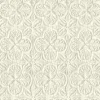 Chesapeake Kinfolk Karachi Wooden Damask Wallpaper - White
