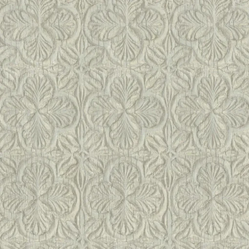 Chesapeake Kinfolk Karachi Wooden Damask Wallpaper - Light Blue