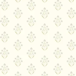 Chesapeake Kinfolk Kova Floral Crest Wallpaper - Yellow