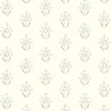 Chesapeake Kinfolk Kova Floral Crest Wallpaper - Light Blue
