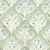 Chesapeake Kinfolk Mimir Quilted Damask Wallpaper - Aquamarine