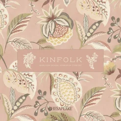 Chesapeake Kinfolk Mimir Quilted Damask Wallpaper - Aquamarine