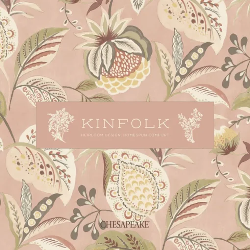 Chesapeake Kinfolk Mimir Quilted Damask Wallpaper - Aquamarine