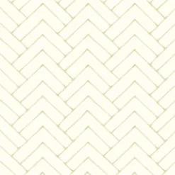 Chesapeake Kinfolk Oswin Herringbone Wallpaper - Light Yellow
