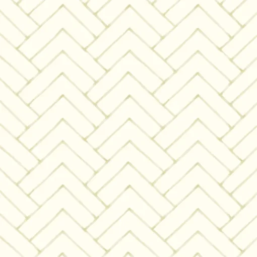 Chesapeake Kinfolk Oswin Herringbone Wallpaper - Light Yellow