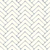 Chesapeake Kinfolk Oswin Herringbone Wallpaper - Navy