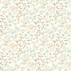 Chesapeake Kinfolk Tarragon Dainty Meadow Wallpaper - Pastel