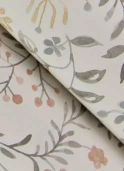 Chesapeake Kinfolk Tarragon Dainty Meadow Wallpaper - Grey