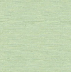 Chesapeake Thoreau Agave Faux Grasscloth Wallpaper - Green