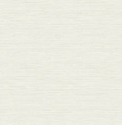 Chesapeake Thoreau Agave Faux Grasscloth Wallpaper - Light Grey