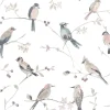 Chesapeake Thoreau Birdsong Wallpaper - Mauve