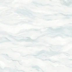 Chesapeake Thoreau Cirrus Wave Wallpaper - Blue