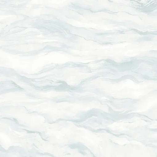 Chesapeake Thoreau Cirrus Wave Wallpaper - Blue