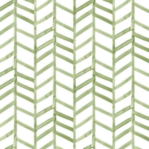 Chesapeake Thoreau Fletching Wallpaper - Green