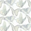 Chesapeake Thoreau Janetta Butterfly Wallpaper - Mint