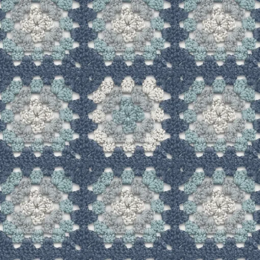 Chesapeake Thoreau Maud Crochet Wallpaper - Blue