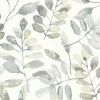 Chesapeake Thoreau Pinnate Leaves Wallpaper - Grey
