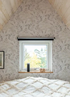 Chesapeake Thoreau Pinnate Leaves Wallpaper - Blush
