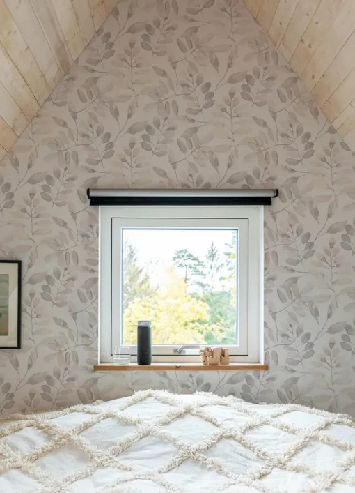Chesapeake Thoreau Pinnate Leaves Wallpaper - Blush