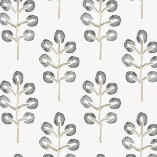 Chesapeake Thoreau Plum Tree Wallpaper - Black