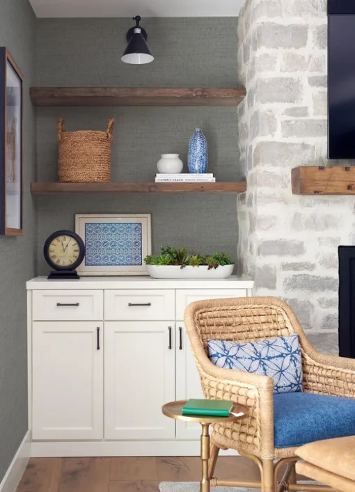 Chesapeake Thoreau Solitude Wallpaper - Grey