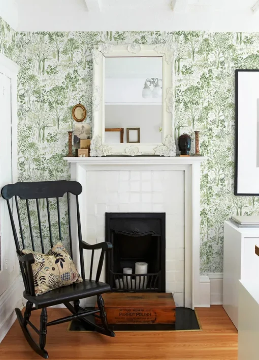 Chesapeake Thoreau Walden Forest Wallpaper - Green