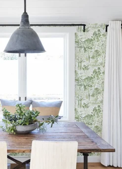 Chesapeake Thoreau Walden Forest Wallpaper - Green