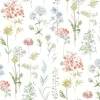 Chesapeake Wildflower Bergamot Wallpaper - Multicolor