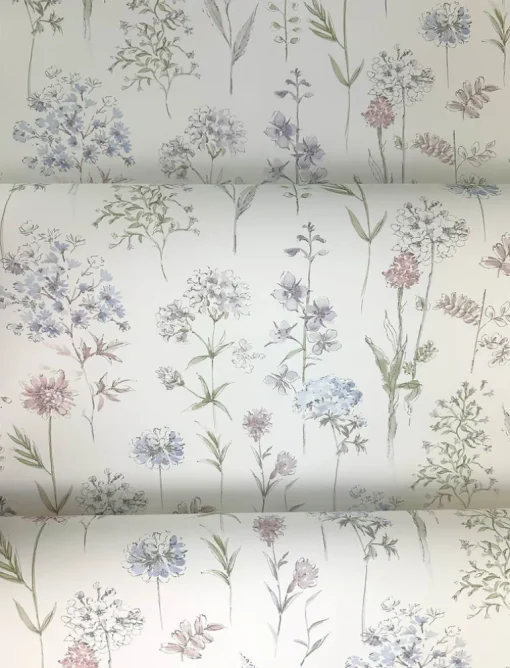 Chesapeake Wildflower Bergamot Wallpaper - Lavender