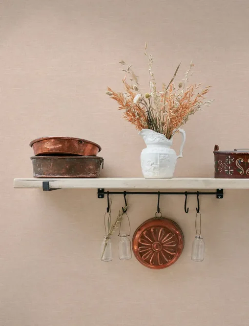 Chesapeake Wildflower Chambray Wallpaper - Blush