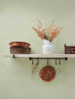 Chesapeake Wildflower Chambray Wallpaper - Sage