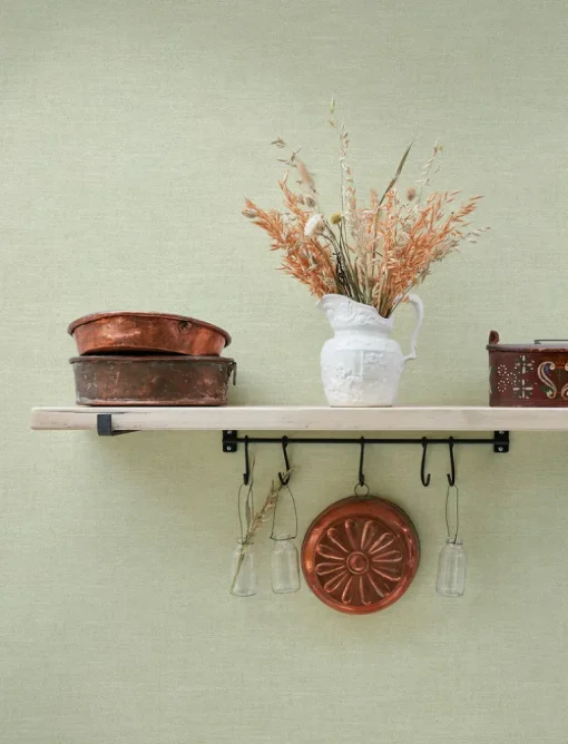 Chesapeake Wildflower Chambray Wallpaper - Sage