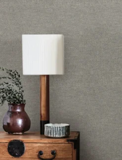Chesapeake Wildflower Chambray Wallpaper - Grey