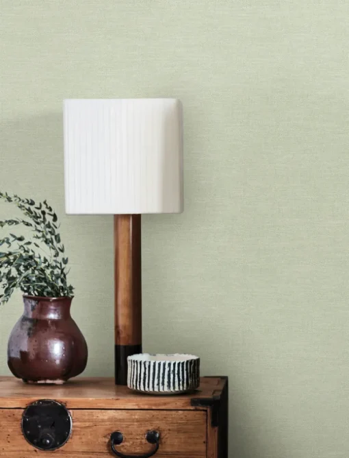 Chesapeake Wildflower Chambray Wallpaper - Sage