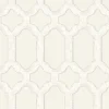 Chesapeake Wildflower Chervil Trellis Wallpaper - Cream