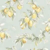 Chesapeake Wildflower Lemonade Wallpaper - Aqua