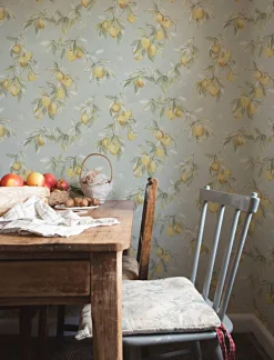 Chesapeake Wildflower Lemonade Wallpaper - Aqua