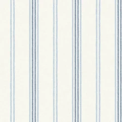 Chesapeake Wildflower Lovage Stripe Wallpaper - Blue