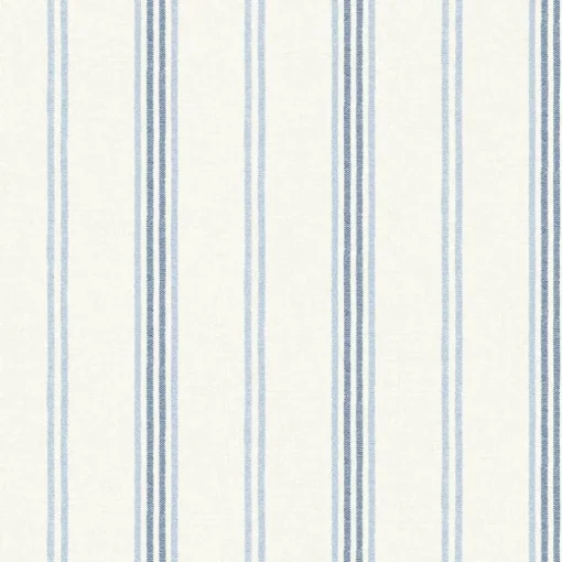 Chesapeake Wildflower Lovage Stripe Wallpaper - Blue