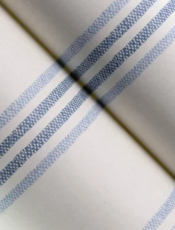 Chesapeake Wildflower Lovage Stripe Wallpaper - Blue