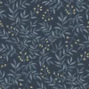 Chesapeake Wildflower Senna Vines Wallpaper - Navy