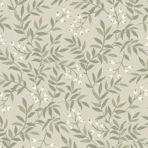 Chesapeake Wildflower Senna Vines Wallpaper - Green