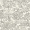 Chesapeake Wildflower Spinney Toile Wallpaper - Grey