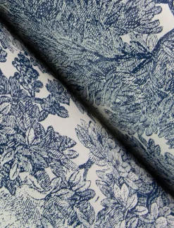 Chesapeake Wildflower Spinney Toile Wallpaper - Blue