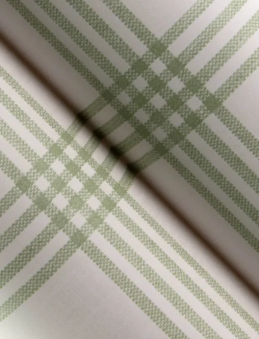 Chesapeake Wildflower Twain Plaid Wallpaper - Green