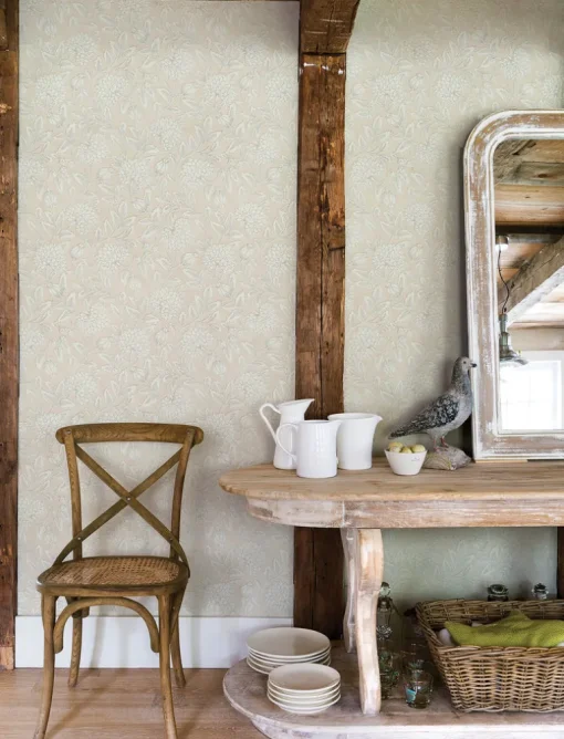Chesapeake Wildflower Vadouvan Wallpaper - Blush