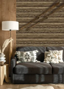 Chesapeake Yellowstone Bunkhouse Wallpaper - Chestnut