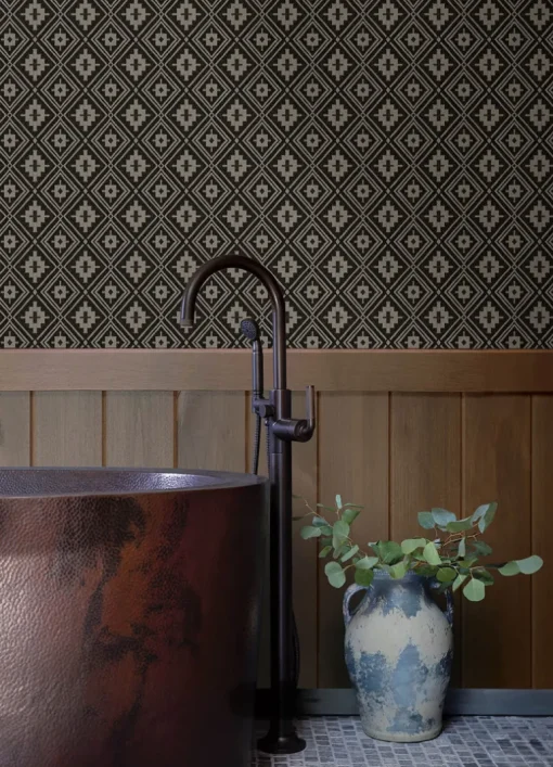 Chesapeake Yellowstone Camp Blanket Wallpaper - Black